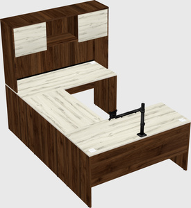 U-shaped desk