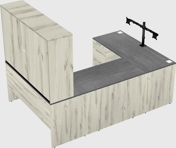 U-shaped desk