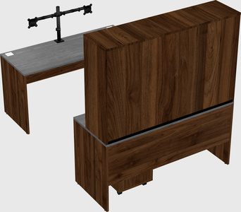 U-shaped desk