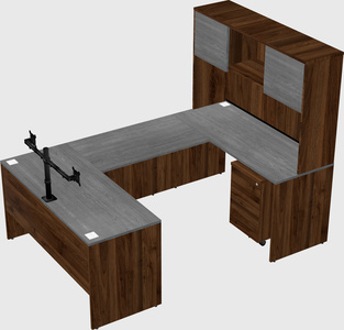 U-shaped desk