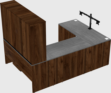 U-shaped desk