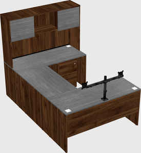 U-shaped desk