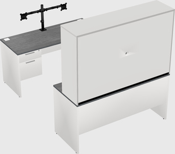U-shaped desk