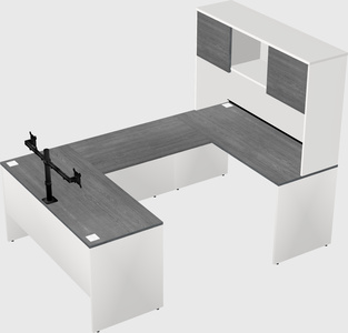 U-shaped desk