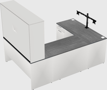 U-shaped desk