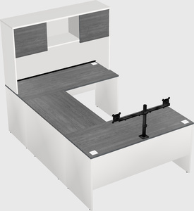 U-shaped desk