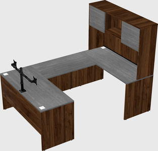U-shaped desk