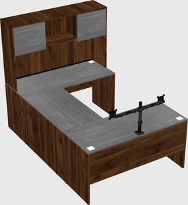 U-shaped desk