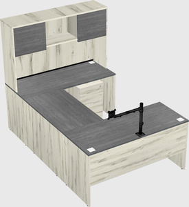 U-shaped desk