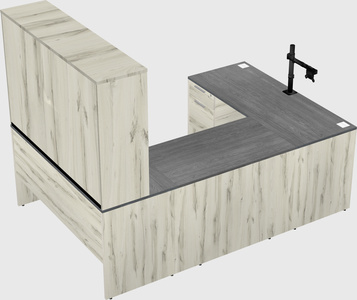 U-shaped desk