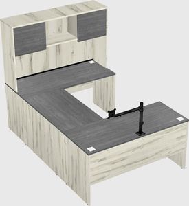 U-shaped desk