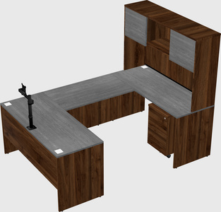 U-shaped desk