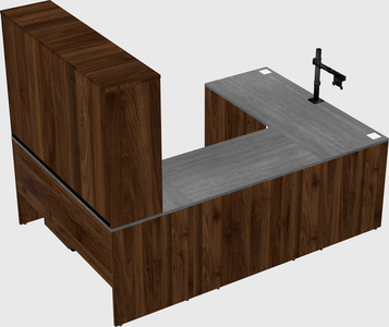 U-shaped desk