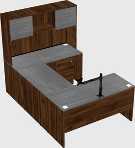 U-shaped desk