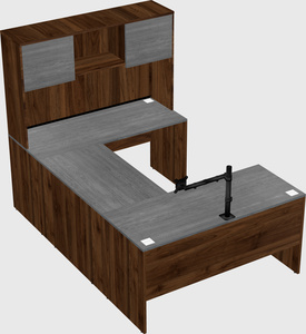 U-shaped desk