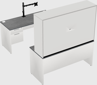 U-shaped desk