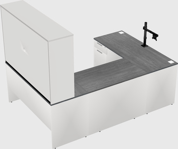 U-shaped desk