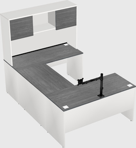 U-shaped desk
