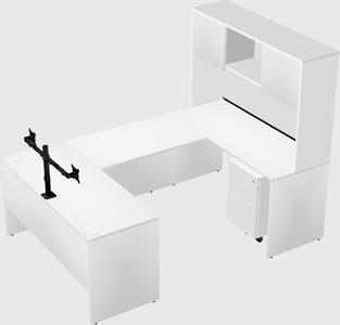 U-shaped desk