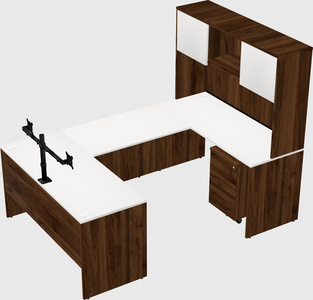 U-shaped desk