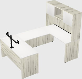 U-shaped desk