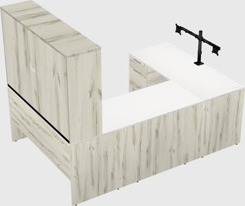 U-shaped desk