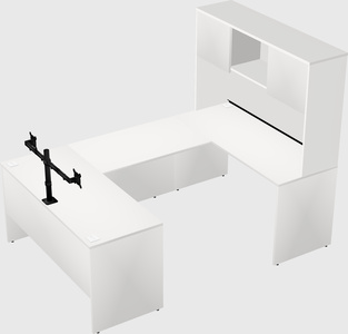 U-shaped desk