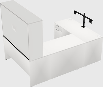 U-shaped desk