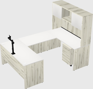 U-shaped desk