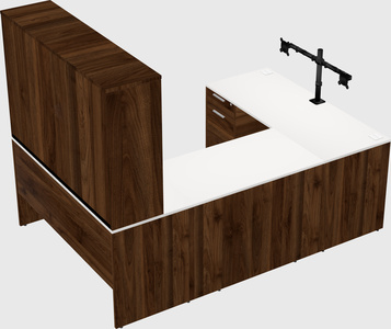 U-shaped desk