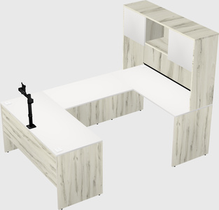 U-shaped desk