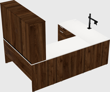 U-shaped desk