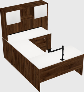 U-shaped desk