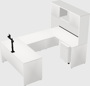 U-shaped desk