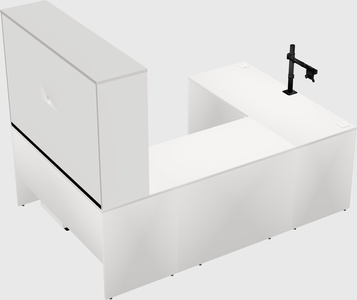 U-shaped desk