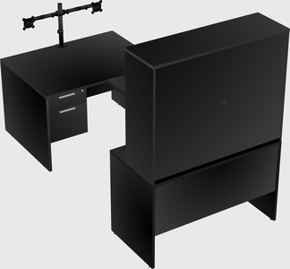U-shaped desk