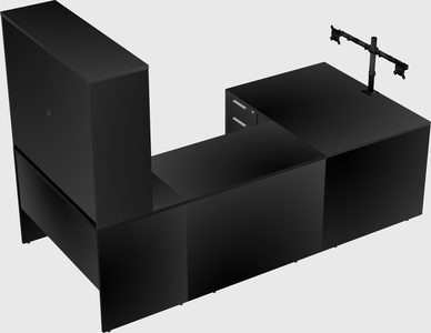 U-shaped desk