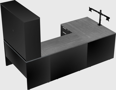 U-shaped desk
