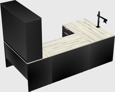 U-shaped desk