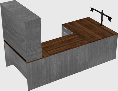 U-shaped desk
