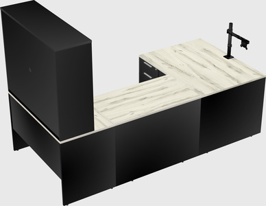 U-shaped desk