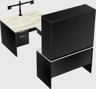 U-shaped desk