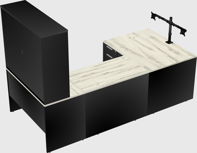 U-shaped desk