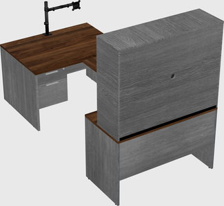 U-shaped desk