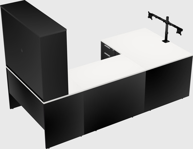 U-shaped desk