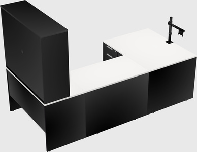 U-shaped desk