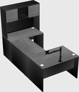 U-shaped desk