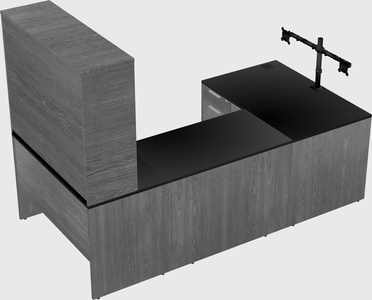 U-shaped desk
