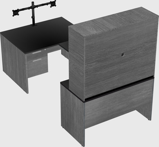 U-shaped desk