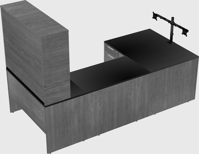 U-shaped desk